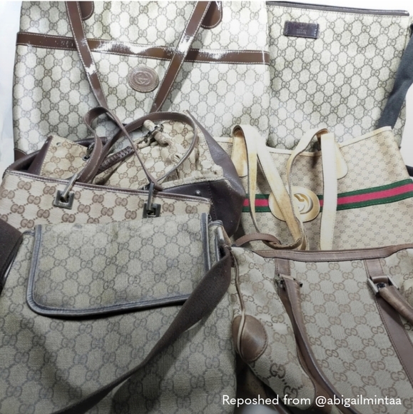 Gucci  PVC Shoulder handbag Sherry line - Picture 11 of 11